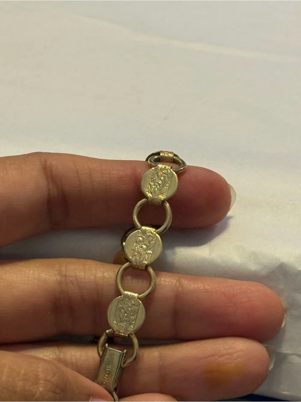Sarah Coventry | Gold Link Coin Charm Bracelet - Women Jewelry
